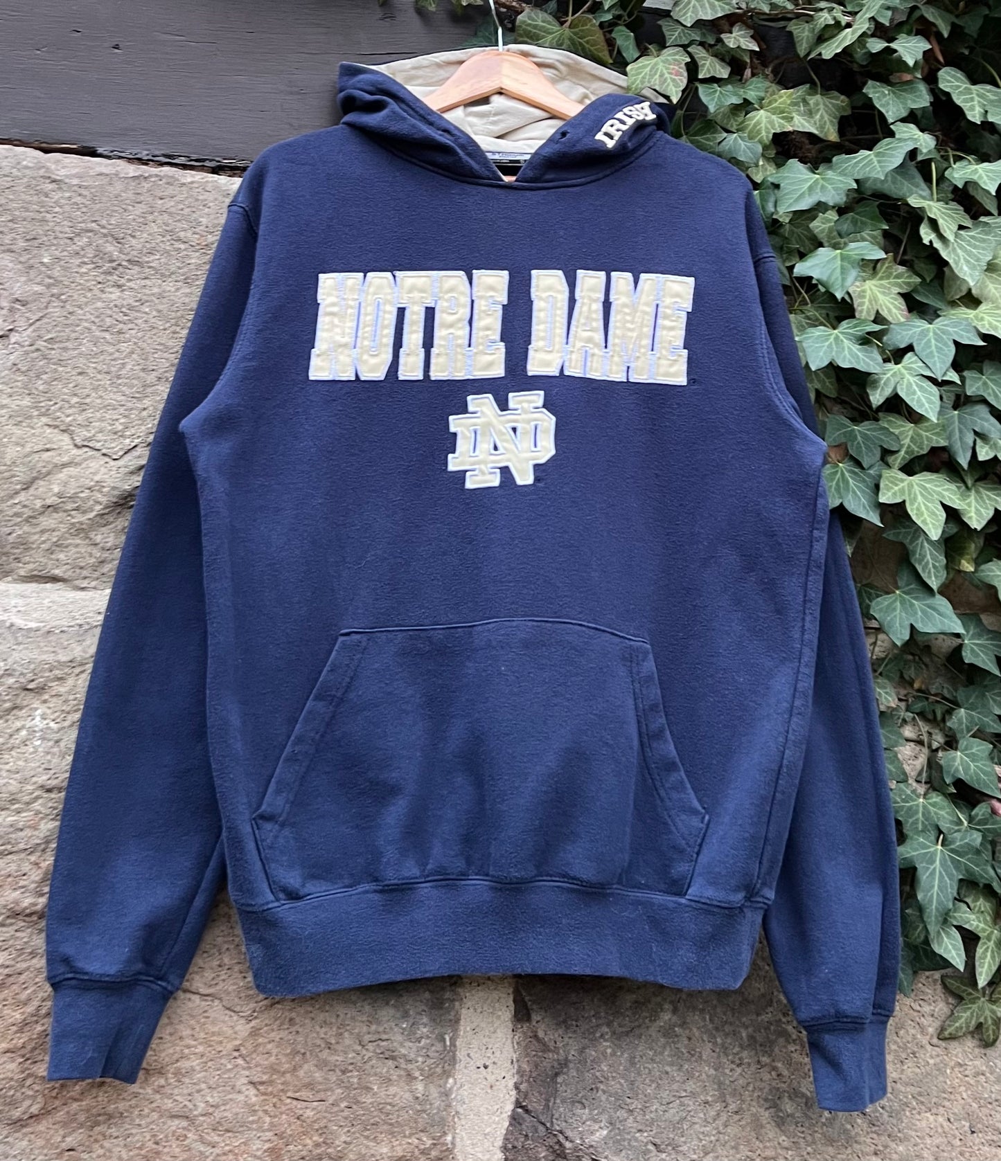 Vintage Oversized Sweater College Notre Dame-S