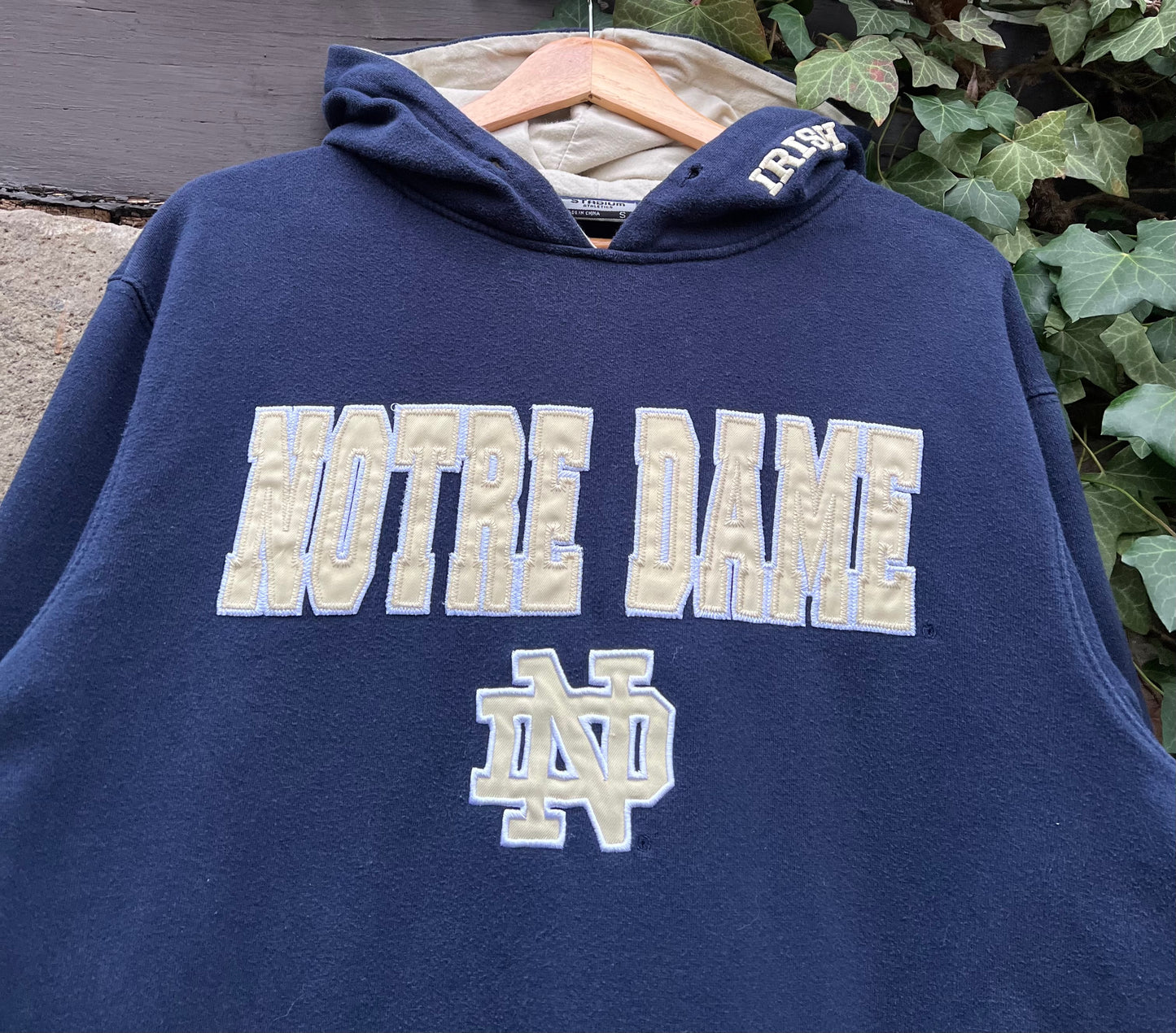 Vintage Oversized Sweater College Notre Dame-S