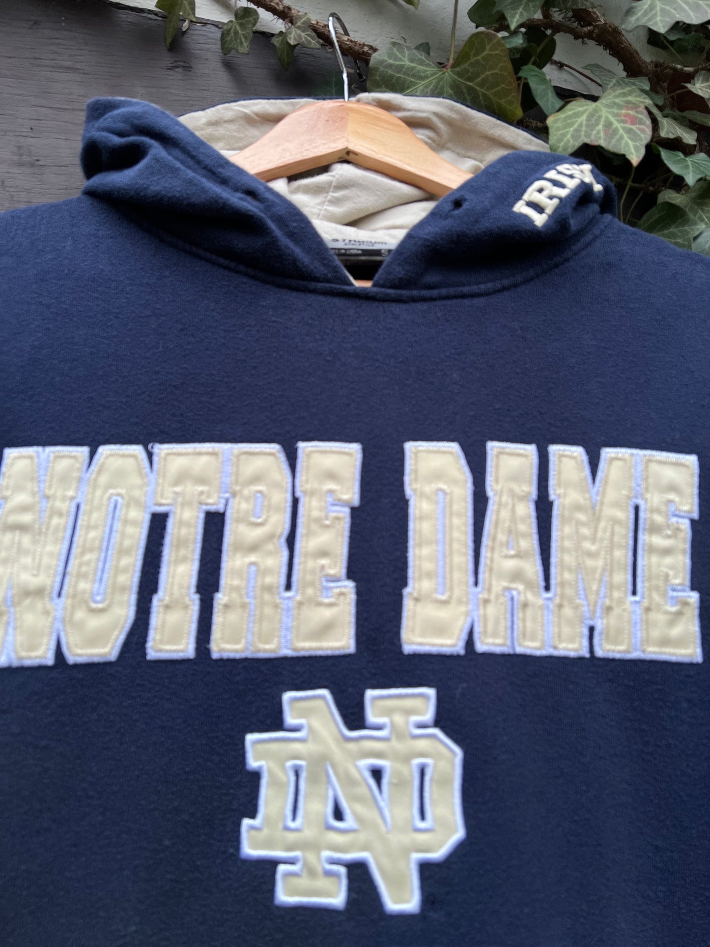 Vintage Oversized Sweater College Notre Dame-S