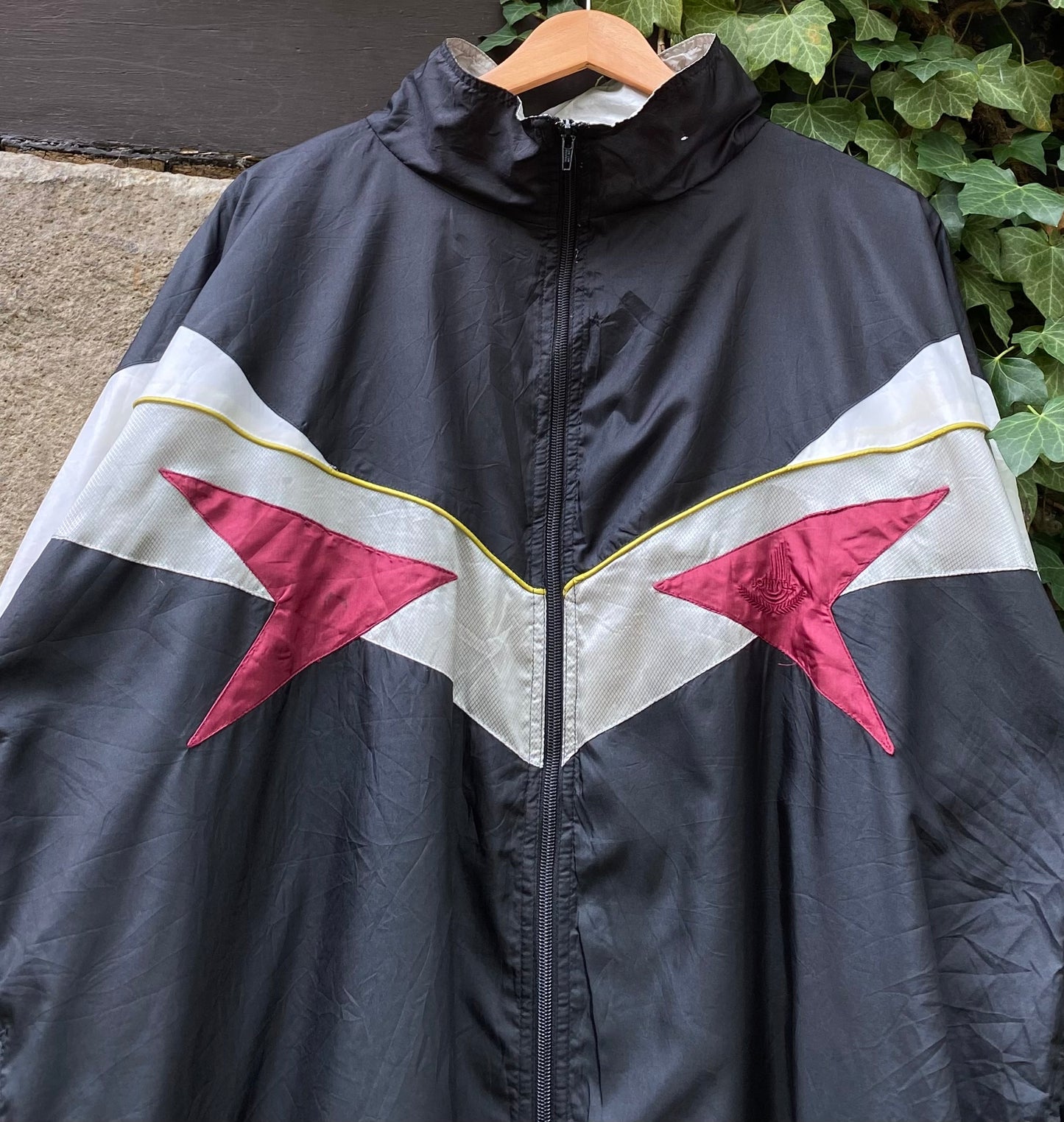 Vintage Oversized Trackjacket Black-L