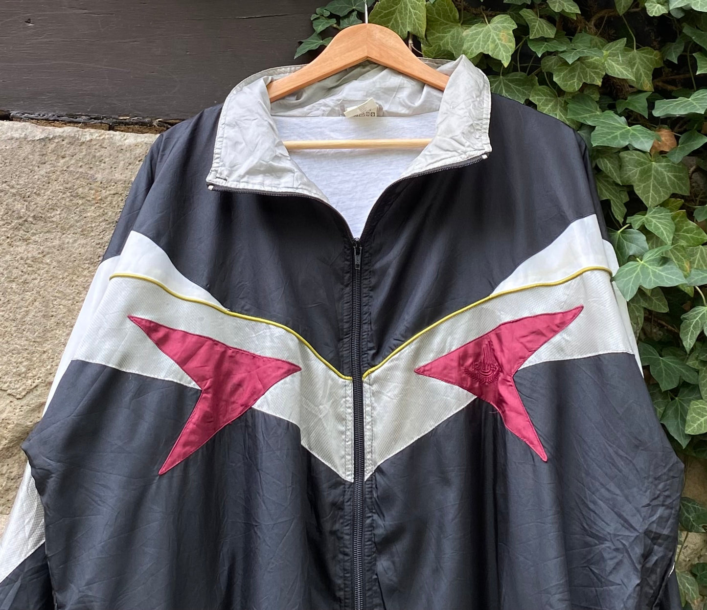 Vintage Oversized Trackjacket Black-L