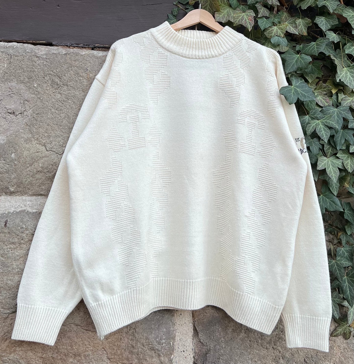 Vintage Oversized Sweater Creme Highland-M