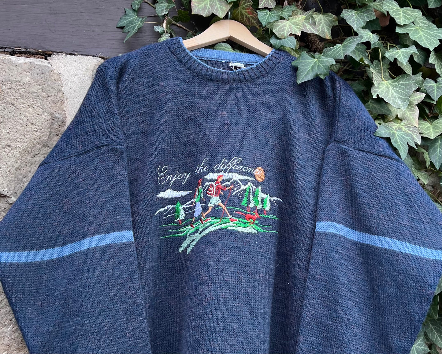 Vintage Oversized Sweater Knit Hiker-M