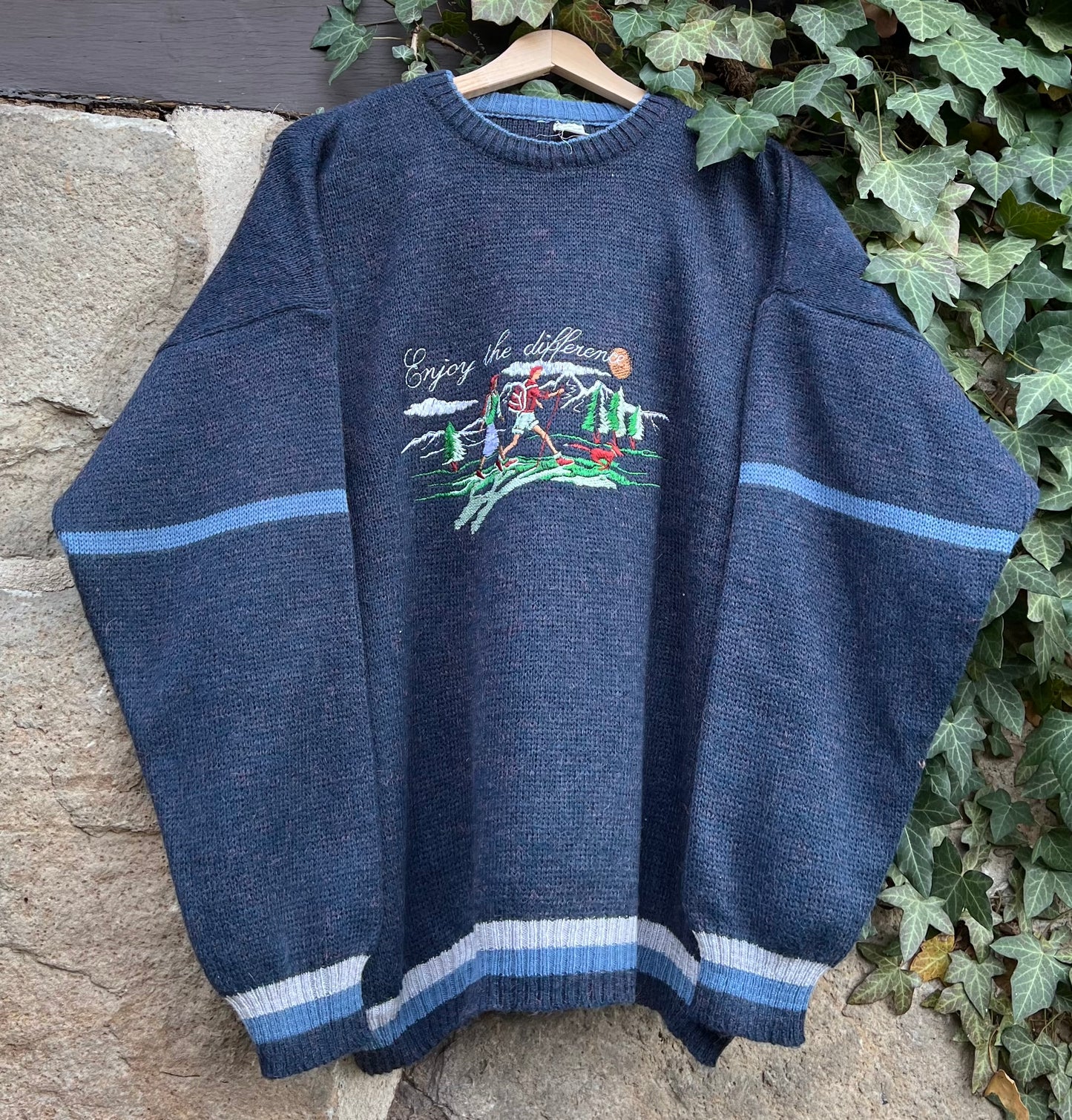 Vintage Oversized Sweater Knit Hiker-M