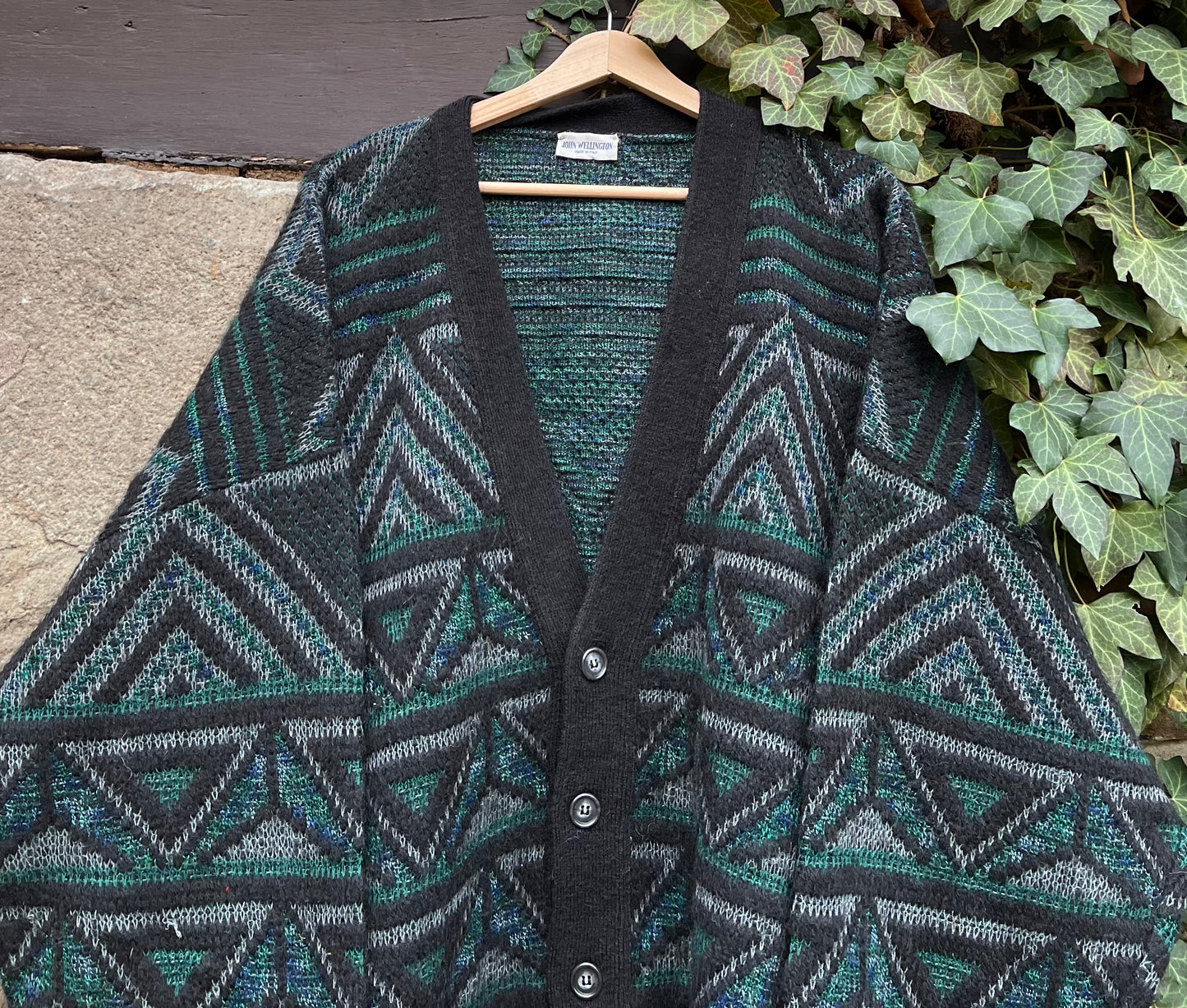 Vintage Strickjacke Knit John Wellington-L