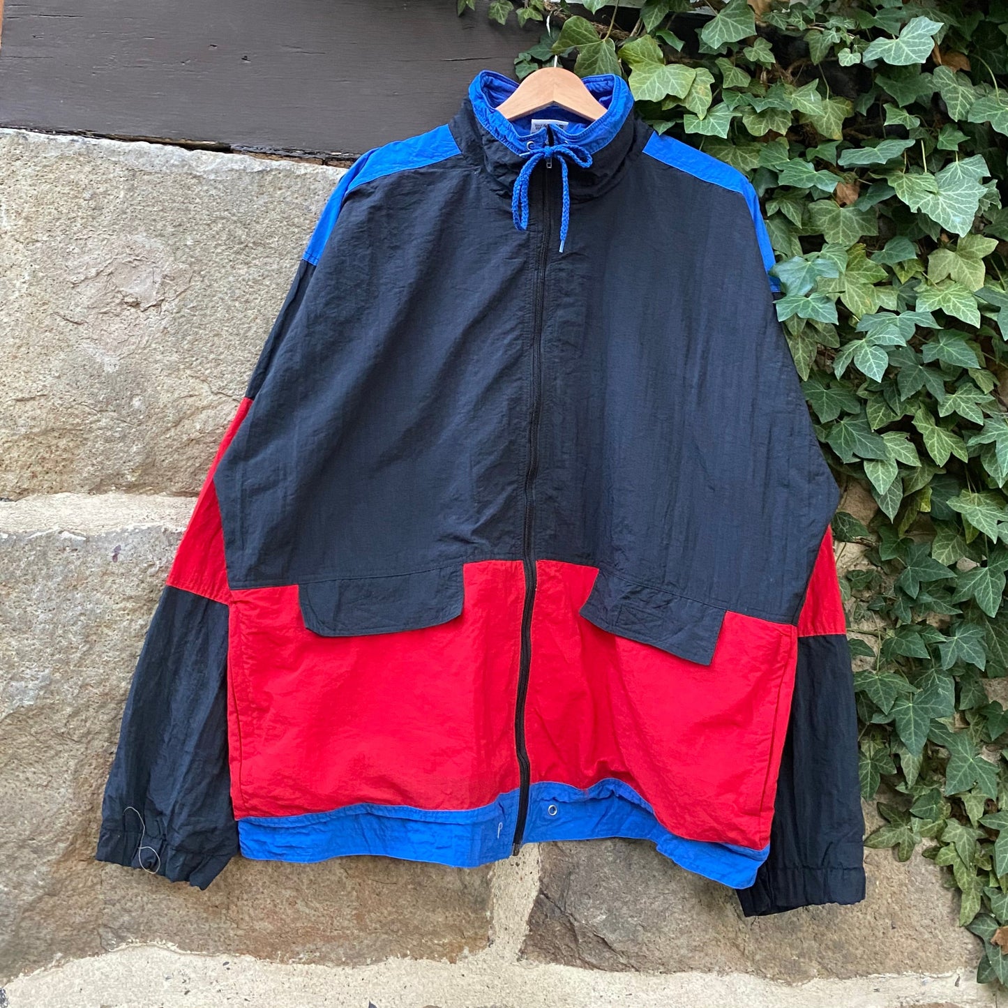 Vintage Oversized Jacke Windbreaker 90´s-L