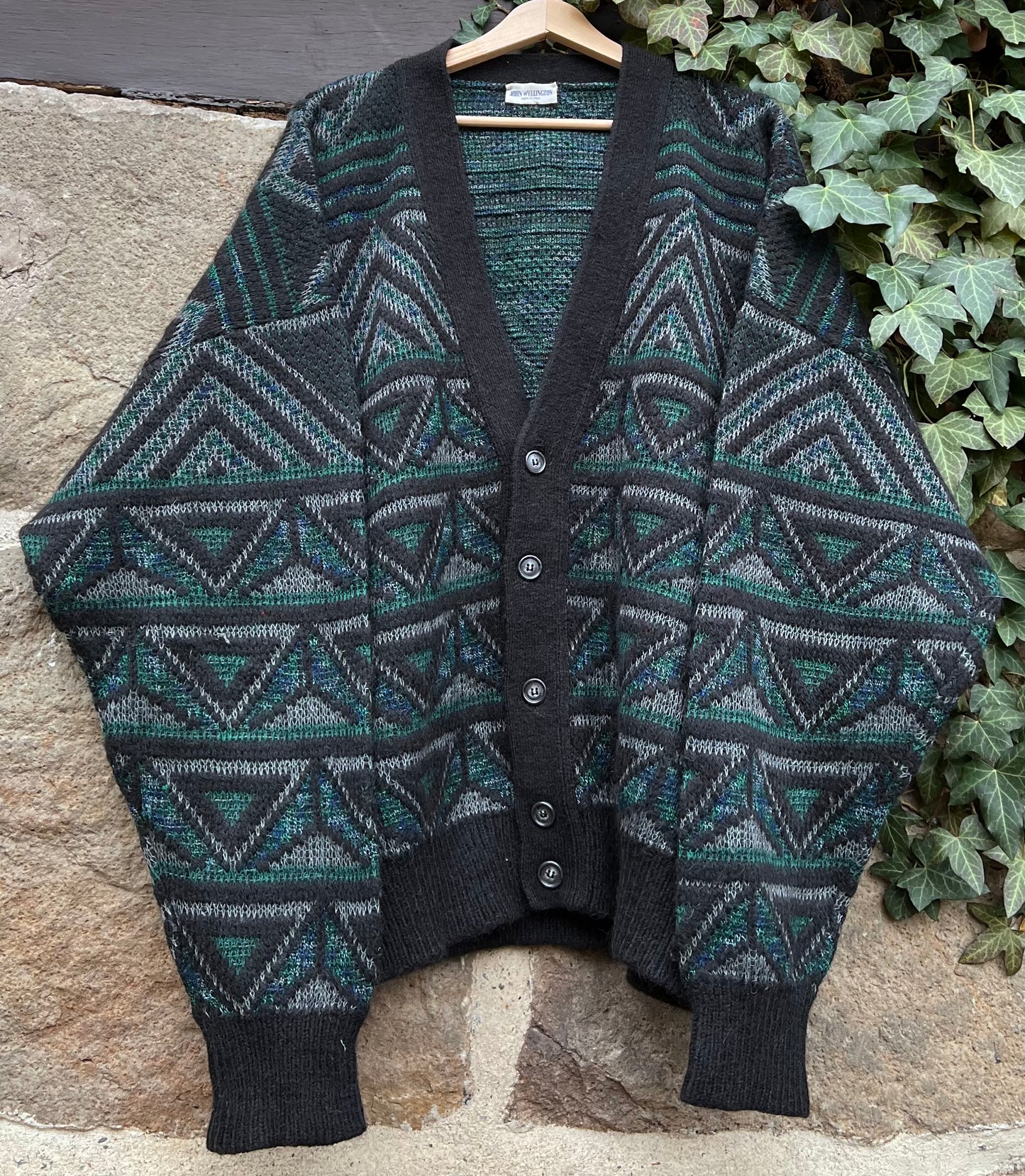 Vintage Strickjacke Knit John Wellington-L