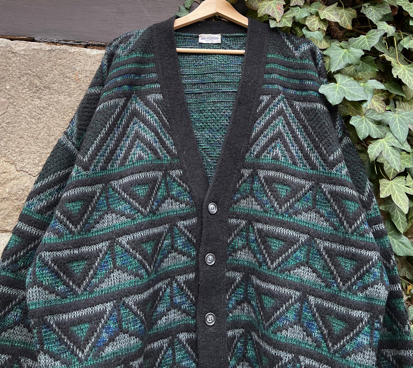 Vintage Strickjacke Knit John Wellington-L