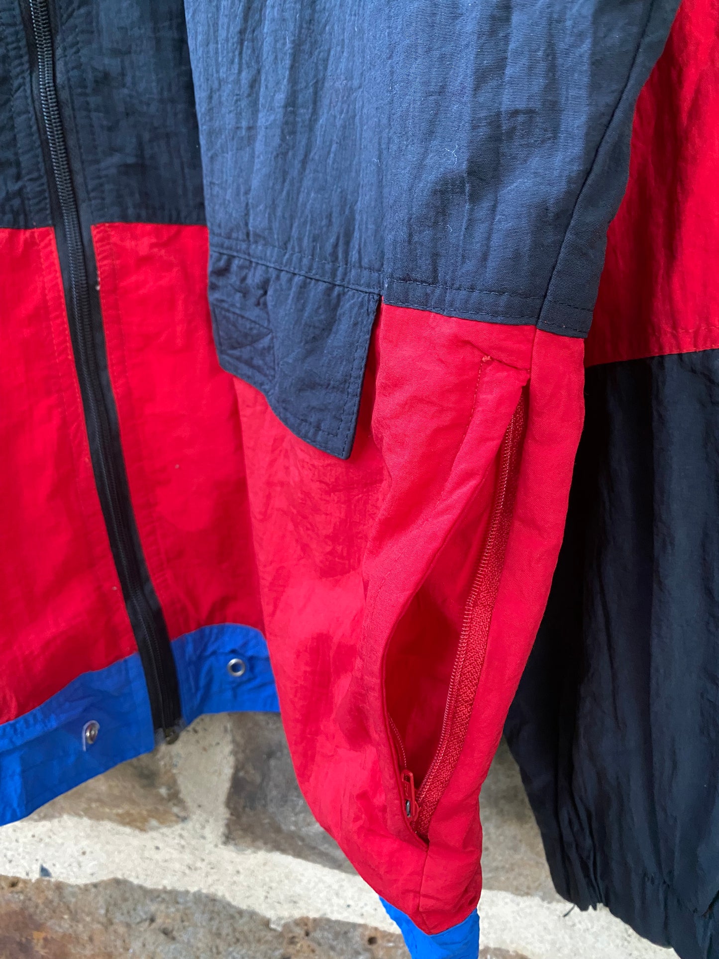 Vintage Oversized Jacke Windbreaker 90´s-L