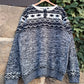 Vintage Oversized Sweater Knit-L