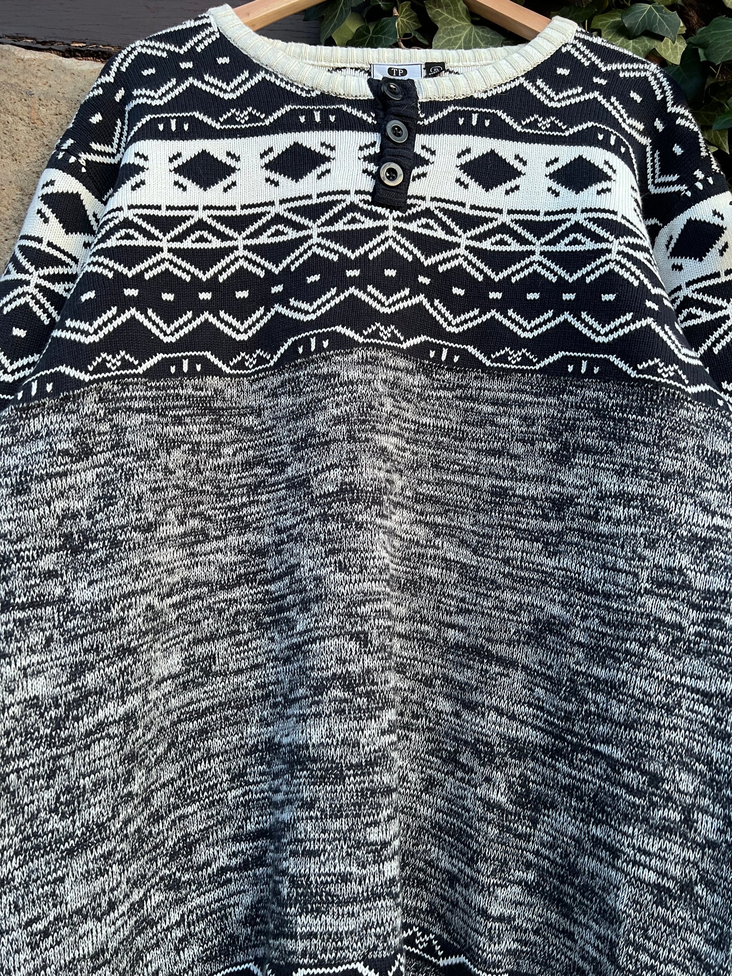 Vintage Oversized Sweater Knit-L