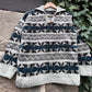 Vintage Sweater Knit Strickpullover Wolle-S