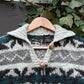 Vintage Sweater Knit Strickpullover Wolle-S