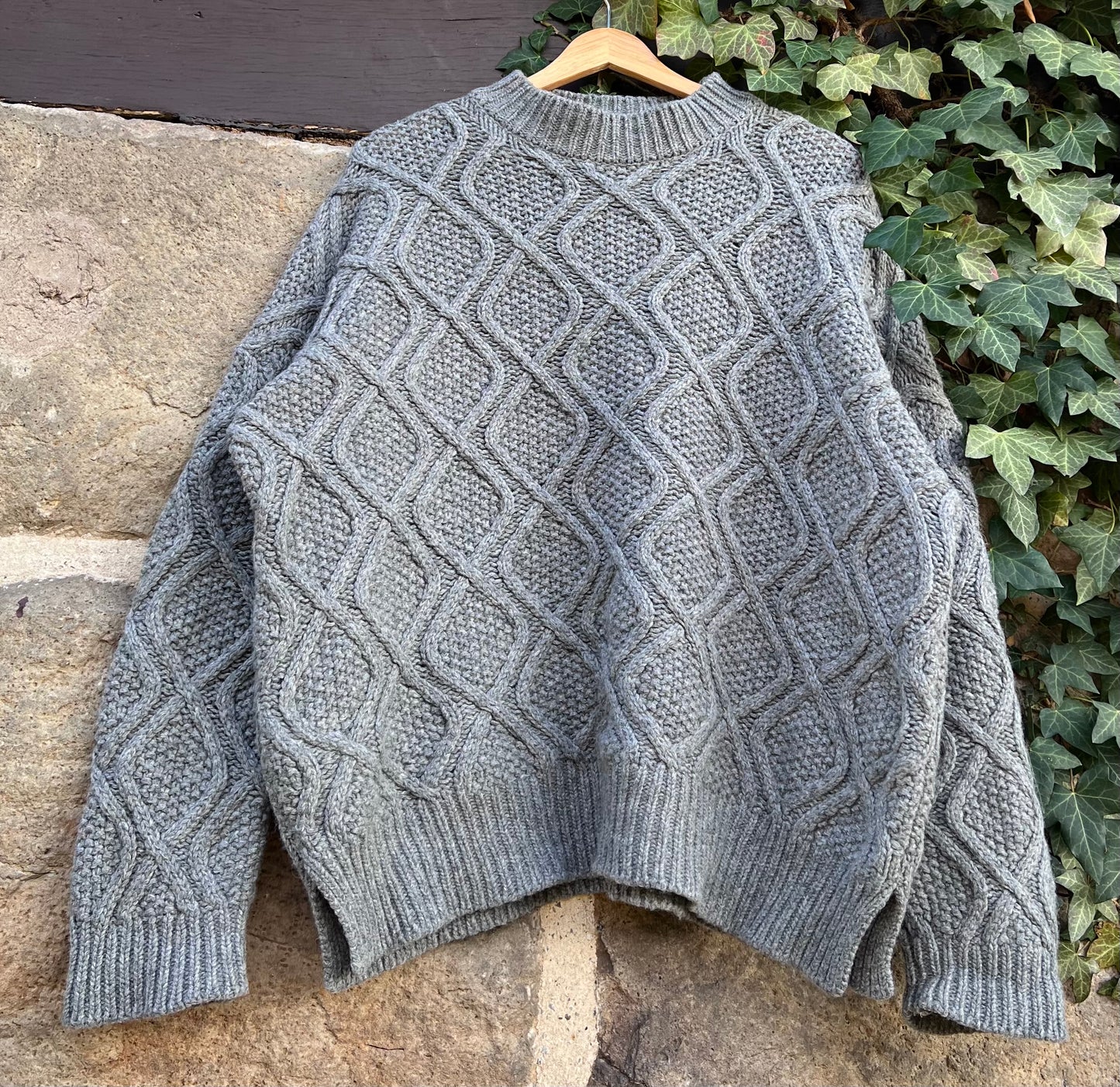 Vintage Oversized Sweater Knit Korea-M