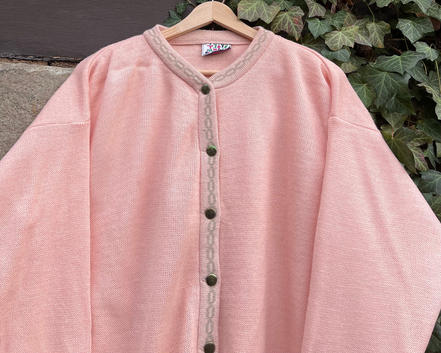 Vintage Strickjacke Knit Roses-M