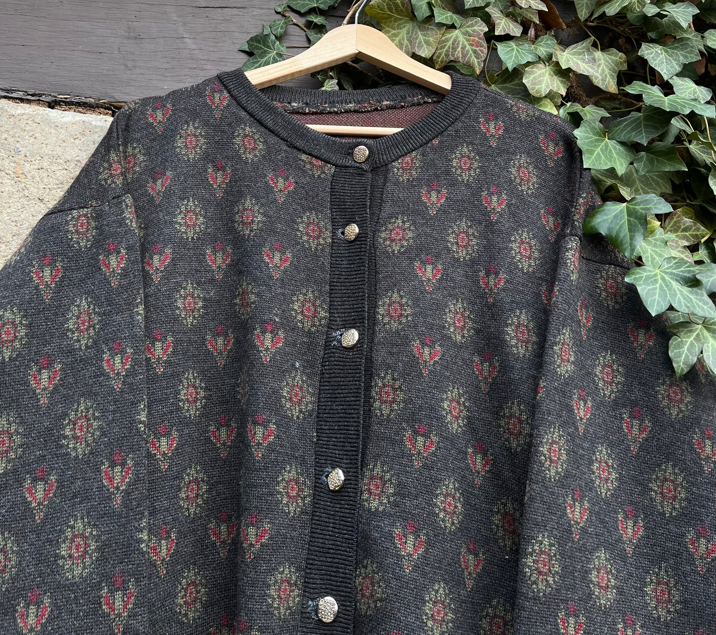 Vintage Strickjacke Knit Made in Italy-L