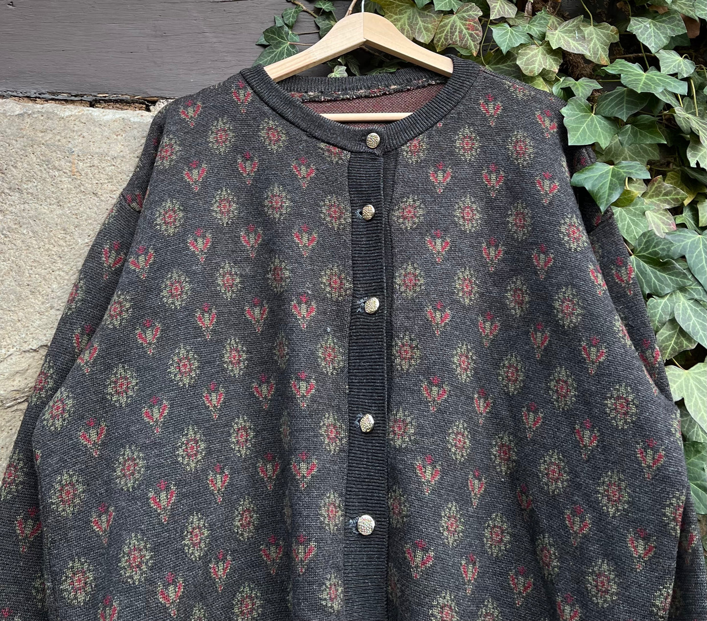 Vintage Strickjacke Knit Made in Italy-L