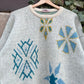 Vintage Sweater Knit Strickpullover Snowflake-M