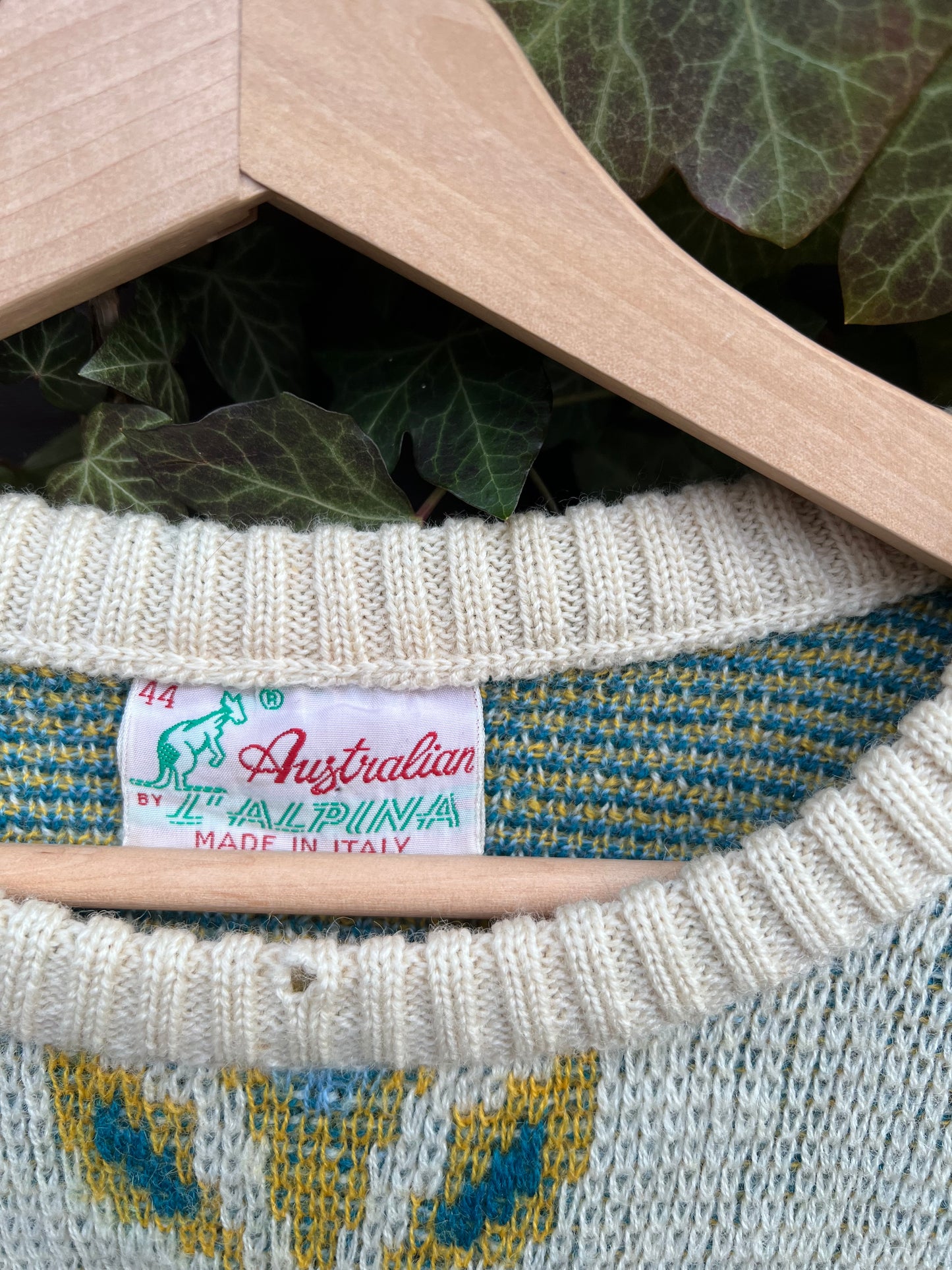 Vintage Sweater Knit Strickpullover Snowflake-M