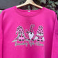 Vintage Sweater Oversized Gnomes-XL